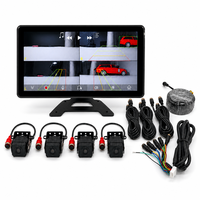 Caméra embarquée 4 canaux IPS avec écran tactile 10,36 pouces, enregistreur vidéo 1080P à vue quadruple, enregistrement en boucle pour camion, bus, fourgonnette
