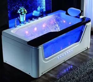 Bañera de hidromasaje de lujo acrílica independiente al por mayor moderna bañera de hidromasaje