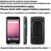 SHUNQI PDA Industrial de Alto Rendimiento de 4GB+64GB, Terminal Portátil Resistente con Android 5.0 Pulgadas, Escáner de Códigos de Barras 1D 2D QR, NFC