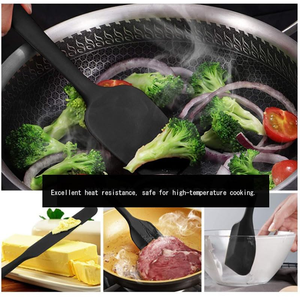 Juego de Espátulas de Silicona Reutilizables de 6 Piezas con Logotipo Personalizado, OEM ODM, Fácil de Limpiar, Juego de Raspadores de Silicona para Cocina con Empaque de Marca Privada - Product Image 5