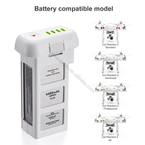 Batería Original <span class=keywords><strong>DJI</strong></span> P3 para <span class=keywords><strong>Phantom</strong></span> <span class=keywords><strong>3</strong></span> Standard/<span class=keywords><strong>4K</strong></span>/<span class=keywords><strong>SE</strong></span>/Advanced/Pro, Batería de Vuelo Inteligente de 4480 mAh, Accesorios para Drones - Product Image 3