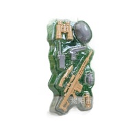 Nuevo modelo de equipo y arma de soldado en miniatura de Jinbing, rifle de francotirador, pistola, casco, telescopio, Granada, juego Battle Royale,