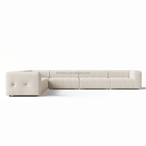 Muebles Modernos para Sala de Estar Ferly Luxury Living, Sección Modular con Reposabrazos Izquierdo y Cojín Suave - Product Image 2
