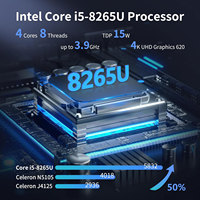 Placa base CWWK NAS de 8 bahías con Core i5-8265U M11, doble LAN de 2.5GbE I226V, 2 ranuras NVMe, Mini ITX, placa principal para PC, DDR4, placa NAS.