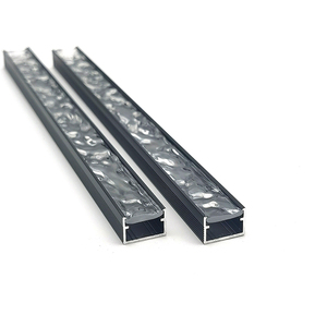 Profils en aluminium linéaires LED YG-G001, profil en forme de U, diffuseur en PC à ondes d'eau, extrusion de profil LED pour l'éclairage des armoires - Product Image 4