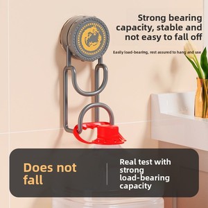 Ánh Sáng Sang Trọng Đa Mục Đích Kim Loại Móc Thiết Kế Hiện Đại Hút Cup Lưu Vực Giá Không Có Đấm Yêu cầu Phòng Tắm Lưu Trữ Giá - Product Image 5