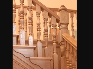 Balaustre de madera de diseño contemporáneo de alta calidad, poste de escalera, pilares de escalera - Product Image 3