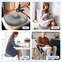 Coussin de siège en mousse à mémoire de forme orthopédique avec gel rafraîchissant pour le coccyx, coussin lombaire orthopédique, coussin de soutien pour le coccyx