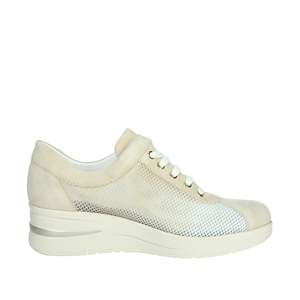 Zapatillas Deportivas Cinzia para Mujer, Color Beige, Parte Superior de Malla, Cómodas para Caminar - Product Image 3