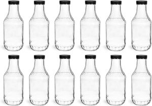 Botellas <span class=keywords><strong>de</strong></span> salsa picante <span class=keywords><strong>de</strong></span> 16 oz con tapas <span class=keywords><strong>de</strong></span> rosca a prueba <span class=keywords><strong>de</strong></span> fugas, botellas <span class=keywords><strong>de</strong></span> vidrio <span class=keywords><strong>de</strong></span> boca ancha con tapas para leche, bebidas, <span class=keywords><strong>aceite</strong></span>, aderezo para ensaladas - Product Image 5