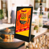 MinewTag Monitor iklan LCD TFT Ultra tipis, Monitor iklan Digital layar LCD Wifi Android 10.1 inci untuk Mall