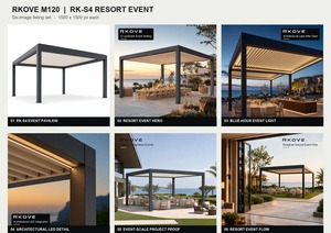 Pérgola para Eventos al Aire Libre RKOVE RK-S4, Modelo Emblemático para Propietarios de Resorts Globales, Proyecto de Hostelería, Pérgola de Lujo para Resorts - Product Image 6