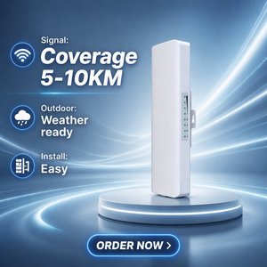 COMFAST 5KM 5,8G 300Mbps Enrutador de larga distancia para exteriores Puente WiFi CPE COMFAST M5 - Product Image 1