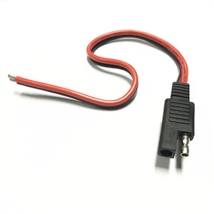Cable de Cobre Puro de 0,75 <span class=keywords><strong>mm</strong></span> y 0,3 <span class=keywords><strong>m</strong></span>, Rojo y Negro, SAE, Alimentado por Energía Solar, 10 Unidades, Conector Macho-Hembra Tipo Bala para Batería Automotriz - Product Image 1