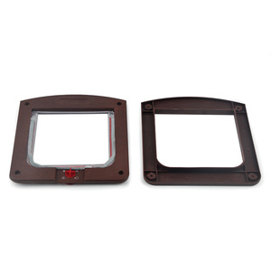Porte rectangulaire classique bidirectionnelle pour chat et chien réutilisable avec contrôle d'entrée et de sortie gratuit pour les fournitures pour animaux de compagnie du salon - Product Image 6