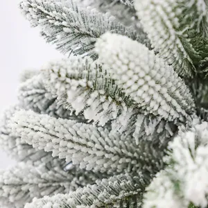 2023 nuevo árbol de Navidad Flocado de 7 pies Pe Pvc árbol de Navidad mixto simulación árbol de Navidad cifrado - Product Image 3