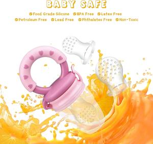 <span class=keywords><strong>Grignoteuse</strong></span> de fruits pour bébé avec conception en maille de <span class=keywords><strong>silicone</strong></span> sûre - Product Image 4