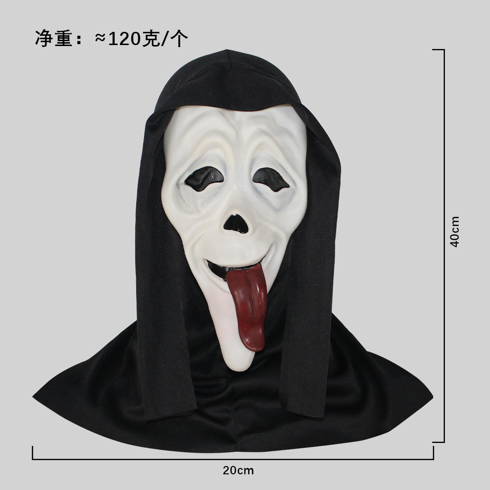 Máscara de lengua roja gritando