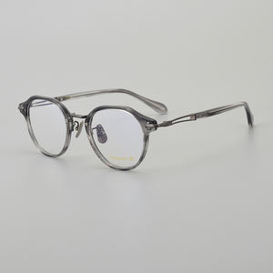 Film "Infernal Affairs" Hong Kong Style rétro sombre myopie cadre pour les yeux italien <span class=keywords><strong>de</strong></span> haute qualité acide acétique main sol papillon cadre - Product Image 6