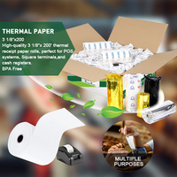 Oem Geaccepteerd Coreless 8Mm Ontvangst Bpa Gratis Tot Rol Thermisch Papier Rollen 80X80Mm