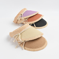 Chapeau de soleil en paille à visière incurvée, protection UV, coloré, pour l'été, les voyages, les activités de plein air, OEM/ODM, unisexe, pour la plage, le cyclisme, la pêche, casquette à dessus ouvert