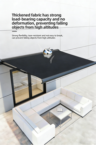 Auvent de terrasse <span class=keywords><strong>motorisé</strong></span> à bras repliable en alliage d'aluminium, télécommande, imperméable, protection UV, pour villa, balcon, <span class=keywords><strong>3m</strong></span> - Product Image 3
