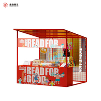Stand de vente de snacks personnalisé, stand de vente au détail en plein air, stand modulaire en aluminium à montage rapide, stands d'exposition