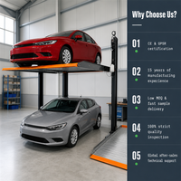 Système de stationnement vertical de voiture à arrêt d'urgence, élévateur hydraulique sécurisé pour villas privées et garages familiaux