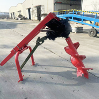 Tarière de sol robuste pour tracteur, entraînée par prise de force, avec attache 3 points, pour plantation d'arbres et clôtures - En promotion