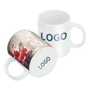 11 Oz Sublimation Blank Mug Top Grade Porcelain for Sublimation Printing Minimalist White Drink Water Ceramic Coffee Mugs 48pcs