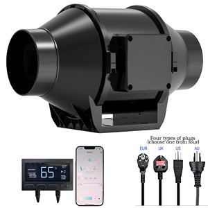 Ventilador de Conducto EC de 6 Pulgadas (Base de Plástico) con Controlador Inteligente Externo para Carpas de Cultivo, Hidroponía, Invernadero - Silencioso, Eficiente - Product Image 2