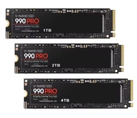 SSD Internal M.2 PCIe 4.0 X4 2TB 990 PRO Berkinerja Tinggi dengan Cangkang Logam untuk Server