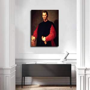 Figure historique personnalisé Niccolo Machiavelli Portrait toile peintures et Art mural décor à la maison philosophie politique mur Art imprimer - Product Image 1