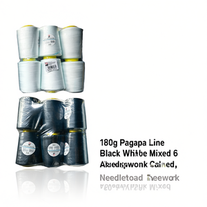 Fil à broder Pagoda Line noir et blanc mélangé, 180g, 6 absorptions - Product Image 3