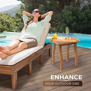 Tabouret de douche en teck Wanze avec étagère de rangement, siège de salle de bain imperméable, 38,1 x 48,3 x 48,3 cm, usage domestique - Product Image 2