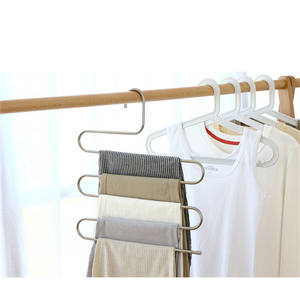 Top vente nouvelle cuisine salle de bain chambre étagère organisateur barres salle de bain organisateur <span class=keywords><strong>pantalon</strong></span> cintre <span class=keywords><strong>pantalon</strong></span> vêtements placard - Product Image 2