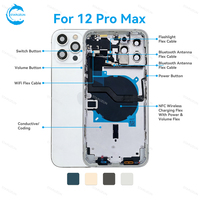 Coque arrière STAROZON pour iPhone 12 Mini Pro Max, remplacement du boîtier du téléphone avec câble flexible d'origine préinstallé