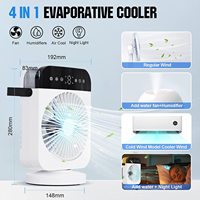 Pendingin Udara Mini Portabel 3 in 1 untuk Meja, USB, Desktop, Kipas Pendingin Udara