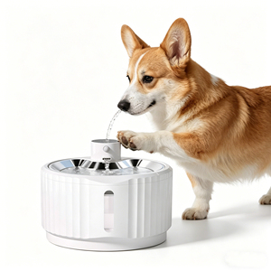 Factory Direct Stainless Steel Pet Water Fountain Low Noise Automatic Circulation <b>Cat</b> Water <b>Feeder</b> - Product Image 1