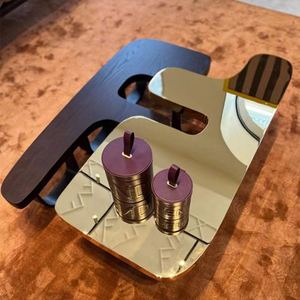 <span class=keywords><strong>Fen</strong></span> <span class=keywords><strong>di</strong></span> specchio struttura in metallo nero legno tavolino divano per tappezzeria mobili soggiorno - Product Image 2