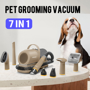 Kit de toilettage professionnel automatique 7-en-1 pour animaux de compagnie, brosses, peignes, rechargeable, faible bruit, aspirateur de nettoyage pour animaux de compagnie 1,5 L, tondeuse, coupe-poils - Product Image 2