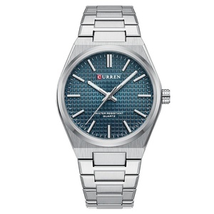 Sleek Minimalist Men's Business Quartz <b>Watch</b> Stainless Steel Band HD Luminous Hands Waterproof Dress Wristwatch - Product Image 5