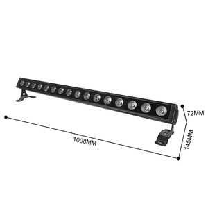 Rgbw DMX LED Tường máy giặt cơ thể nhôm với bên ngoài IP65 chống thấm 16x5 Wát ánh sáng cho sử dụng ngoài trời - Product Image 3