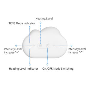 وحدة عشرات محفز العضلات آلة تدليك EMS للنبض الإلكتروني العلاج الطبيعي وحدة 3 في 1 عشرات مع 6 أوضاع - Product Image 5