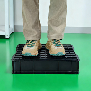 Plateau antistatique en plastique noir, rectangle, PEHDPEPP, écologique, organisateur de bureau, boîte de rangement sécurisée, boîte antistatique - Product Image 2