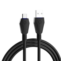Câble de données USB Type-C TPE 1M 27W en cuivre pur pour téléphone portable (IOS / Android)