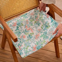 Coussin de siège carré en pur coton bio Berry, coussin de chaise élégant, respirant toutes saisons, pour salle à manger et bureau