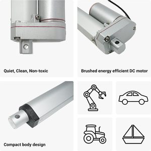 Manufacturer's Electric Telescopic Micro <strong>Linear</strong> <strong>Actuator</strong> 12V 24V <strong>DC</strong> <strong>Motor</strong> 3000rpm 1000N For Push Rod Window Permanent Magnet - Product Image 4