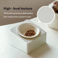 Bol en céramique incliné surélevé pour animaux de compagnie (chats et chiens) – Protection de la colonne cervicale, anti-renversement – Vente transfrontalière