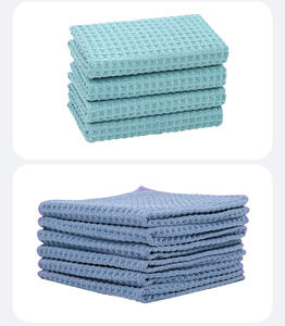 تخفيضات هائلة لون مجسم مايكروفايبر فوطة المطبخ المنسوج تصميم حسب الطلب تطريز نمط الكرتون قماش تنظيف - Product Image 3